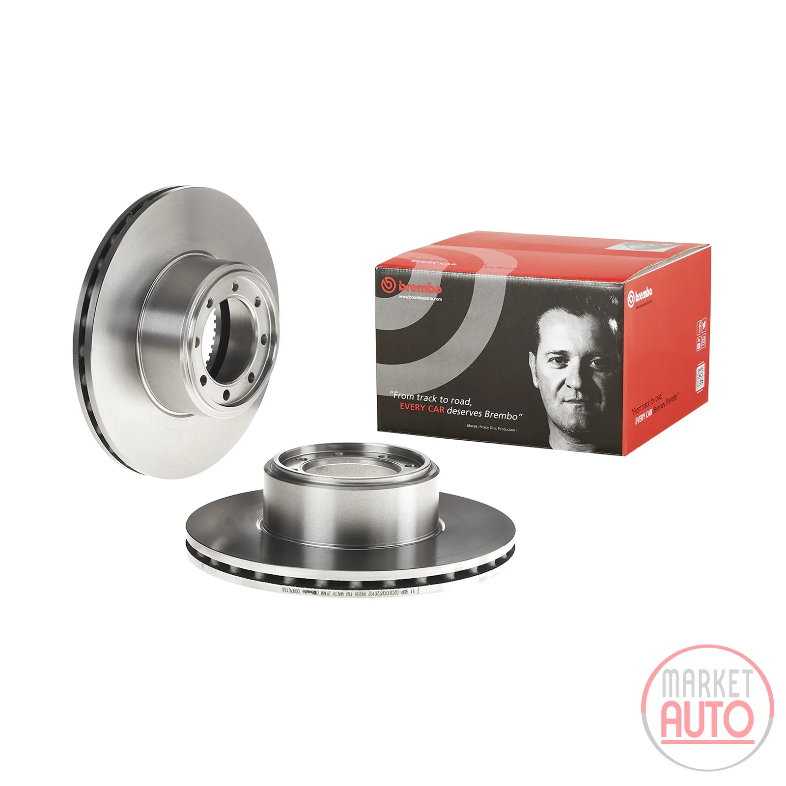 Rear brake disc ventilated 294 D=28 mm Brembo