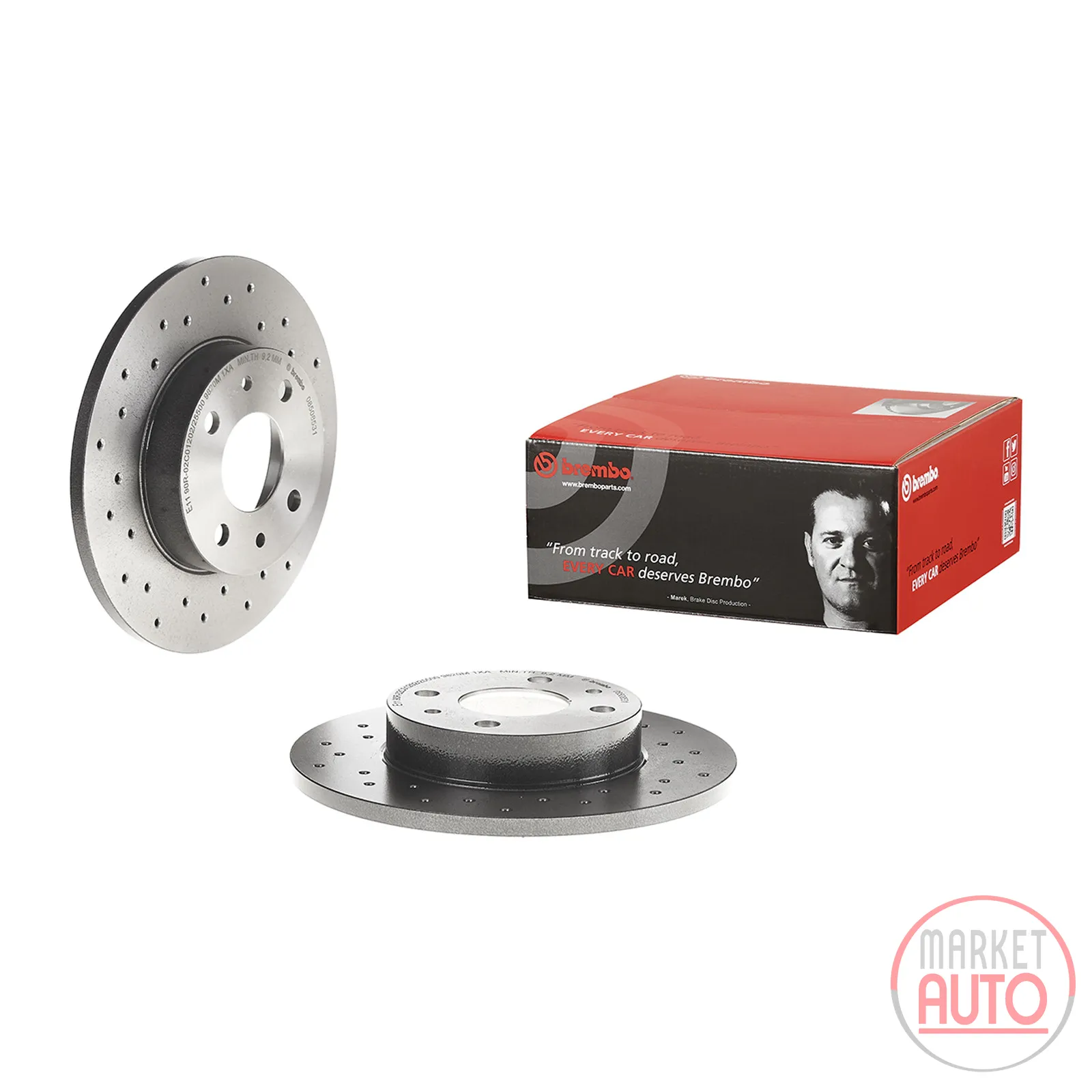 Rear brake disc full Brembo 240mm D= 11mm
