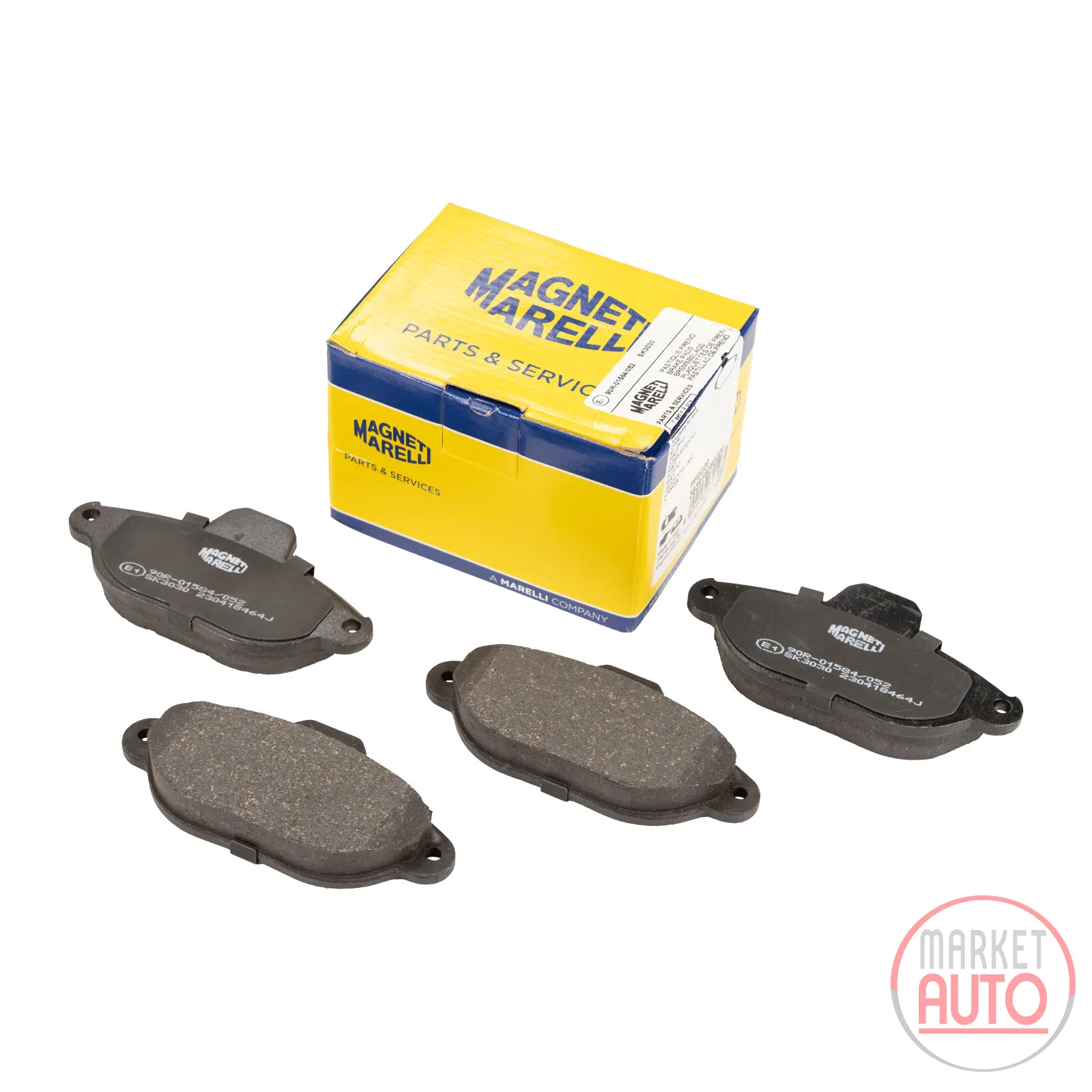Front brake pads without wear indicator Magneti Marelli