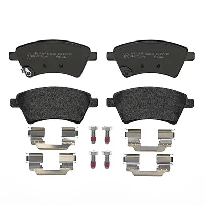 Front brake pads with accessories Brembo