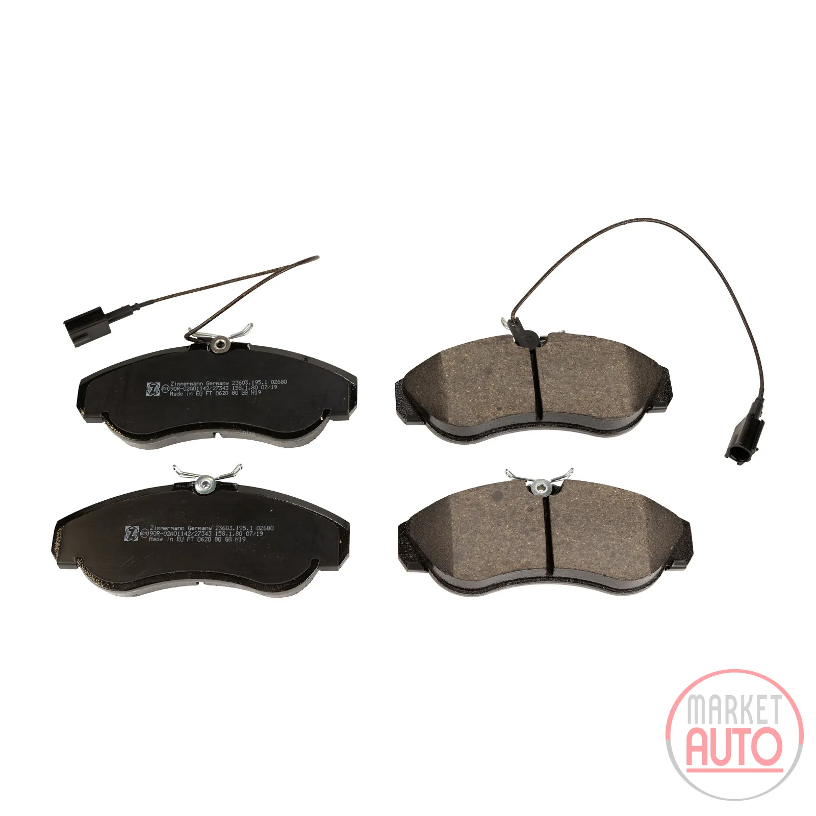 Front brake pads Zimmermann 16 inch tires
