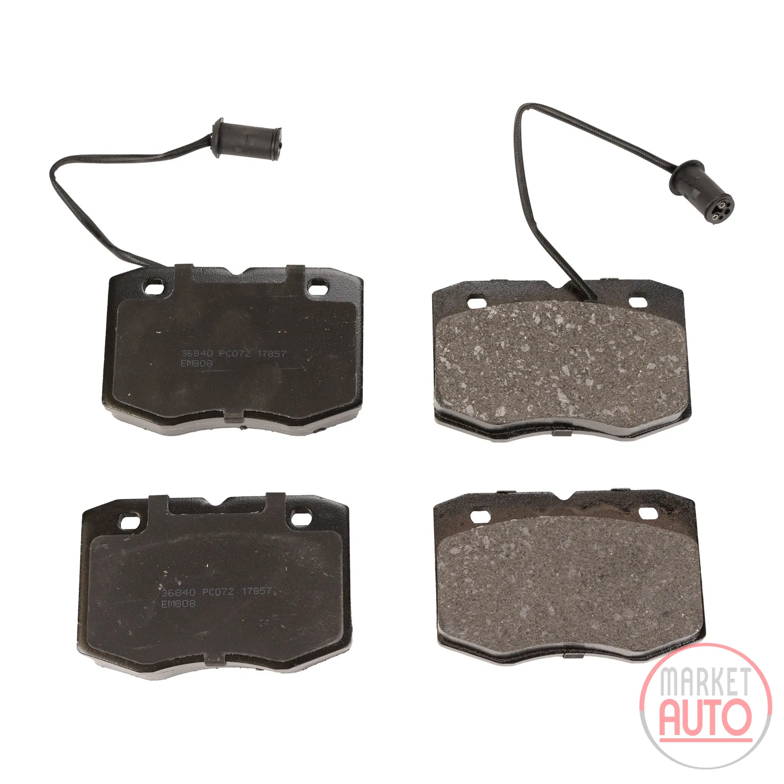 Brake pads front cable 410 mm ln