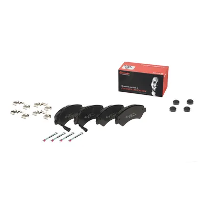 Front brake pads with accessories Brembo