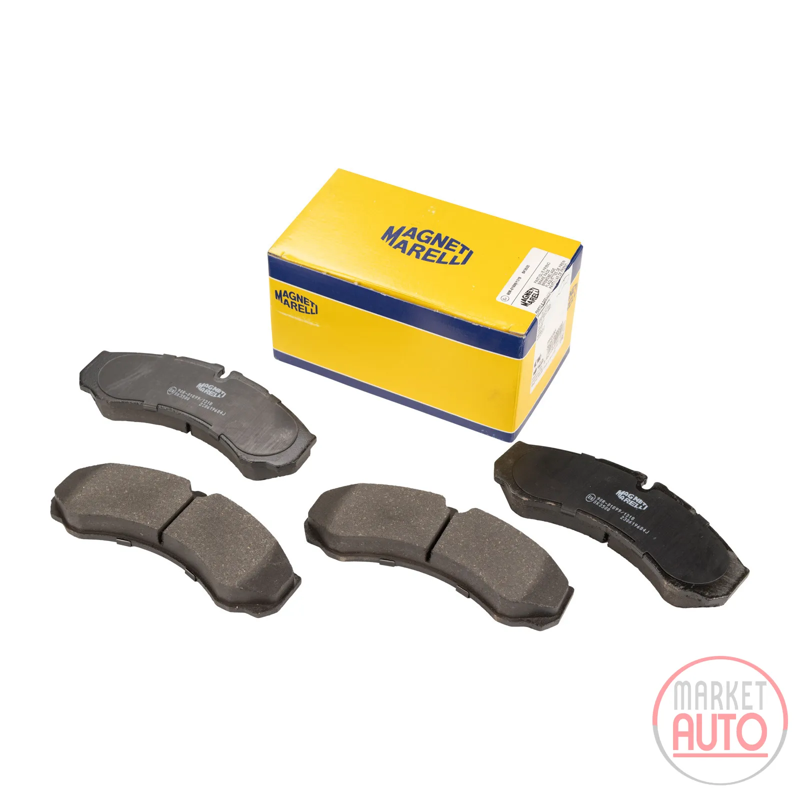 Brake pads front & rear Magneti Marelli