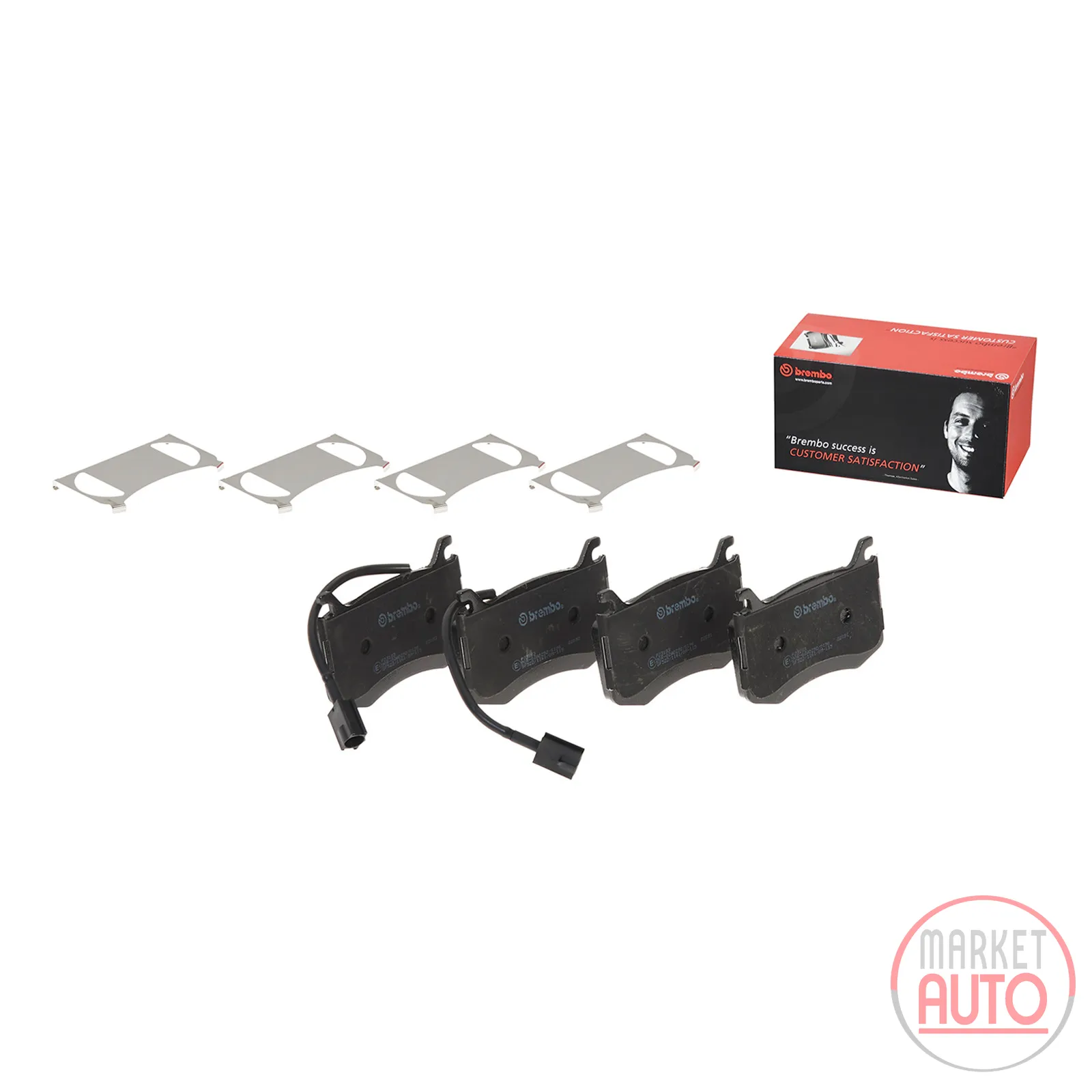 Brake pad set, disc brake