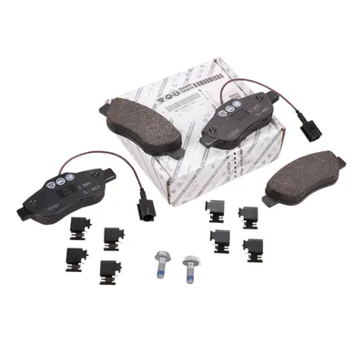Front brake pads (OE 77365817) 2 warning cables