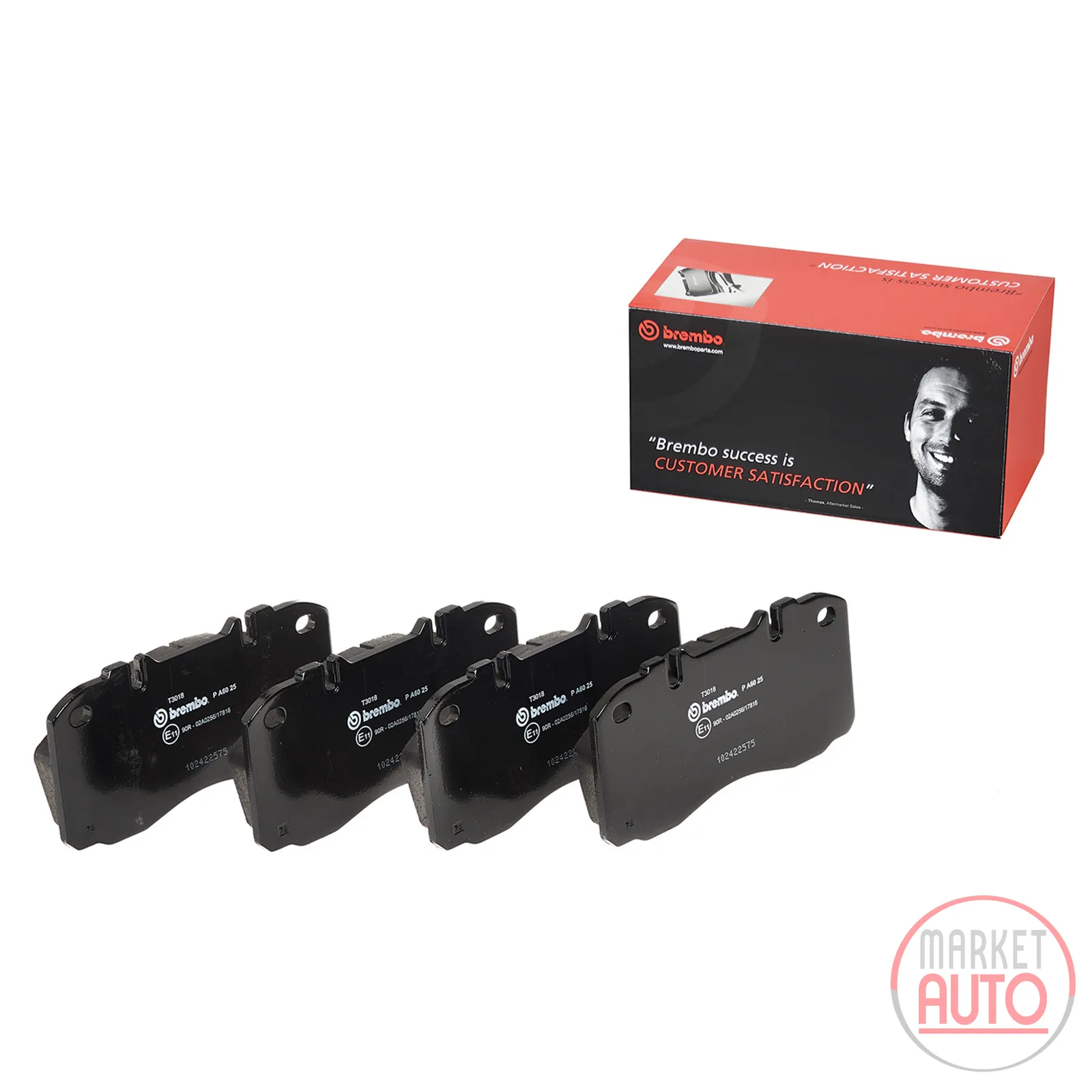Brake pads front large brake BREMBO
