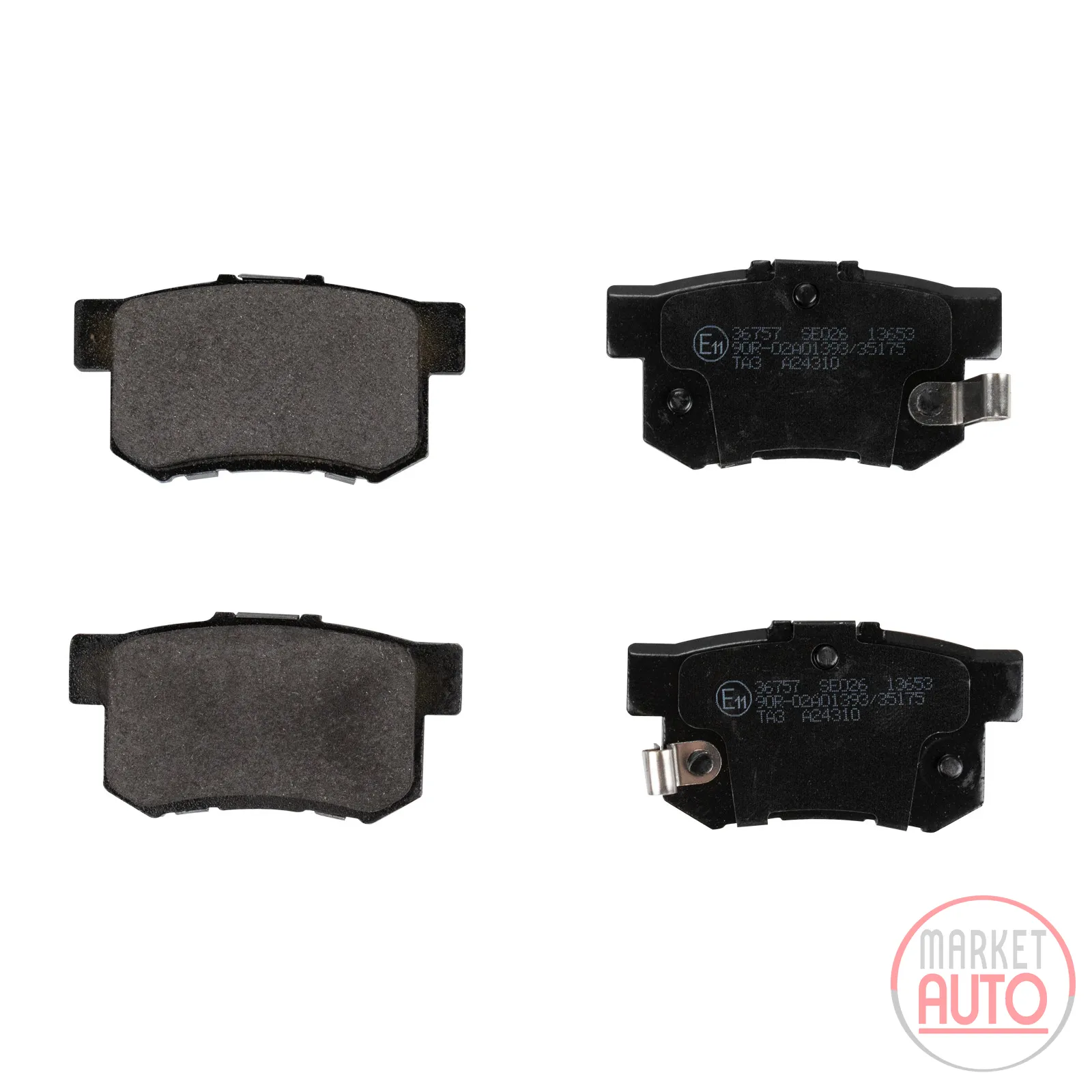 Rear brake pads
