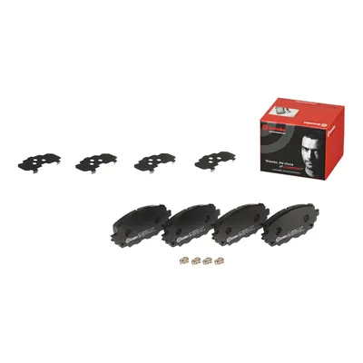 Front brake pads including accessories