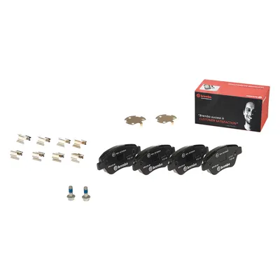 Front brake pads with accessories