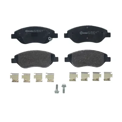 Front brake pads with accessories Brembo