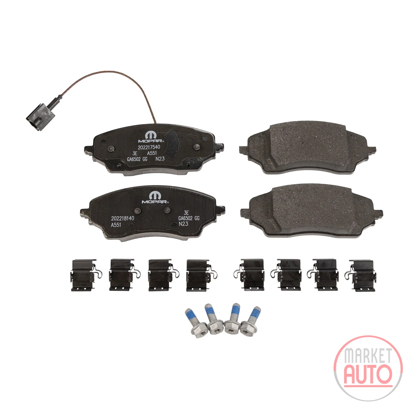 Rear brake pads