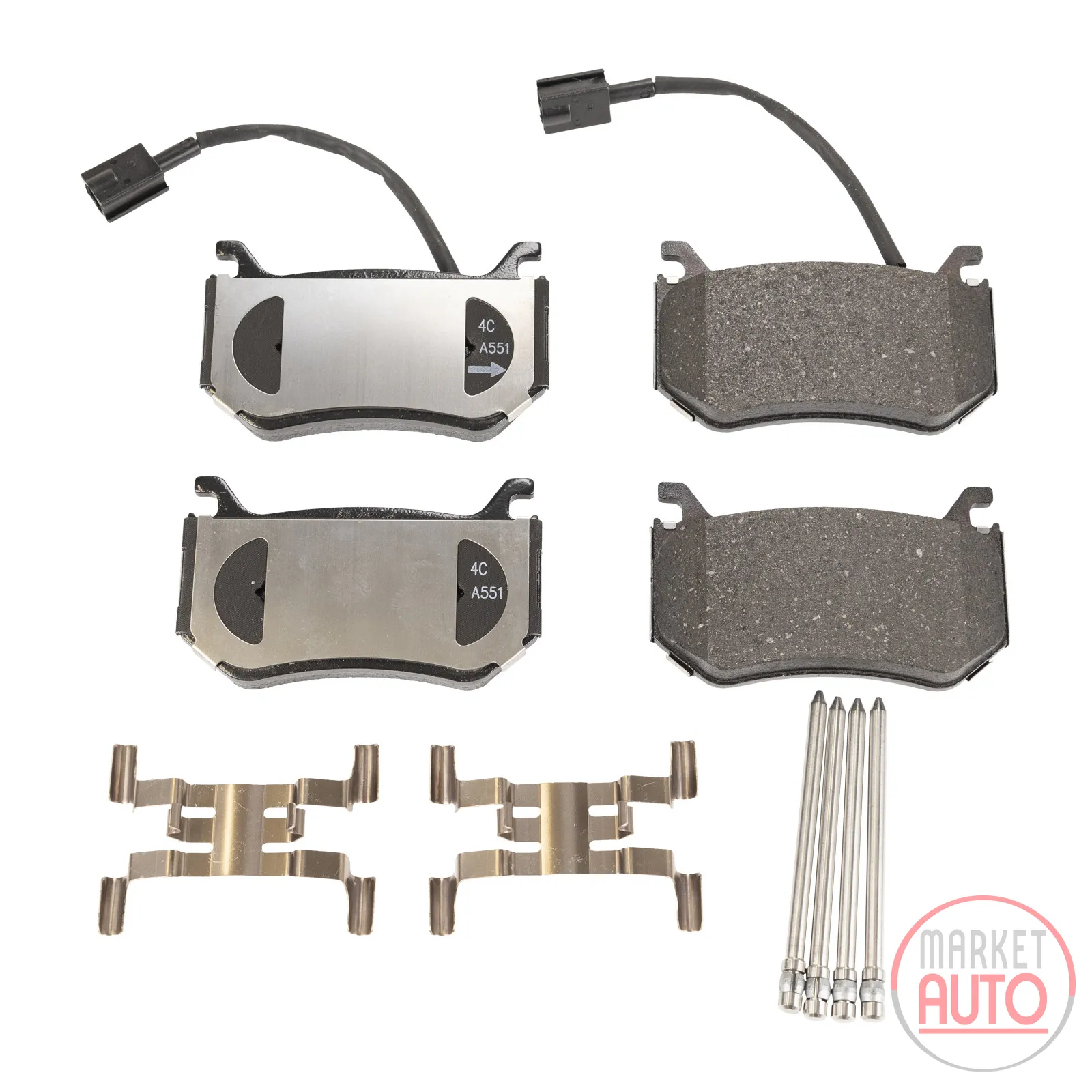 Rear brake pad