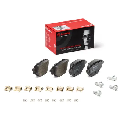 Rear brake pad set
