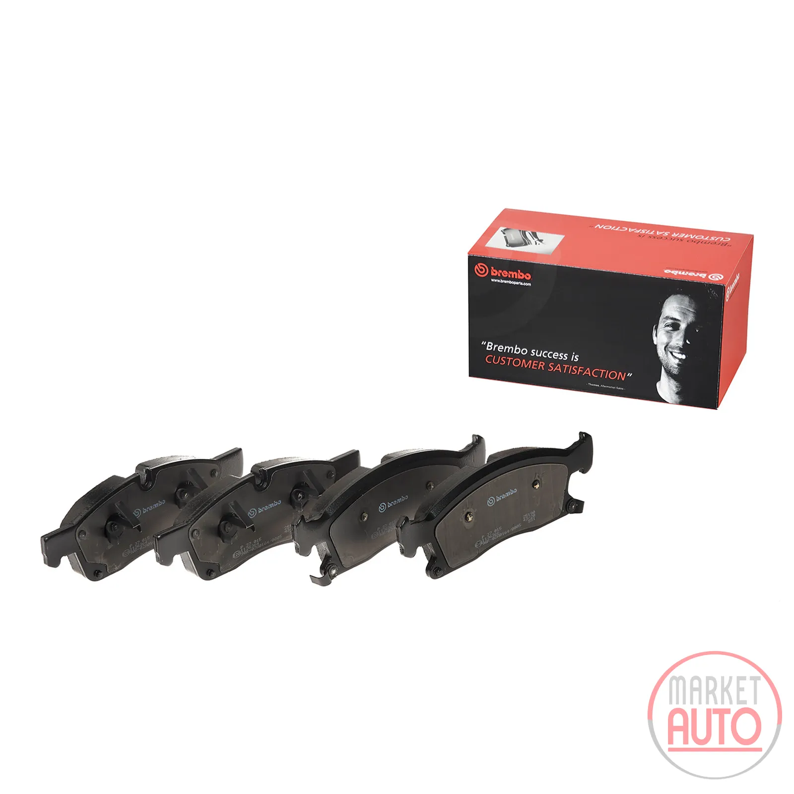 Brake pad set, disc brake