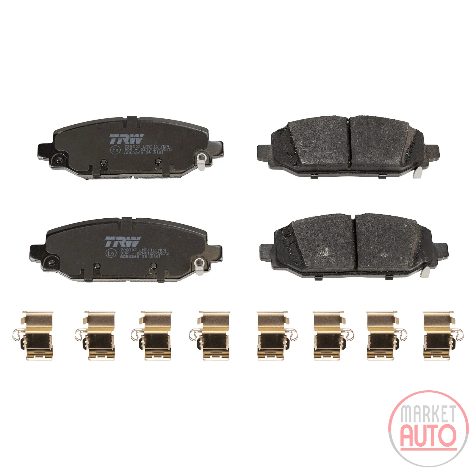 Rear brake pad
