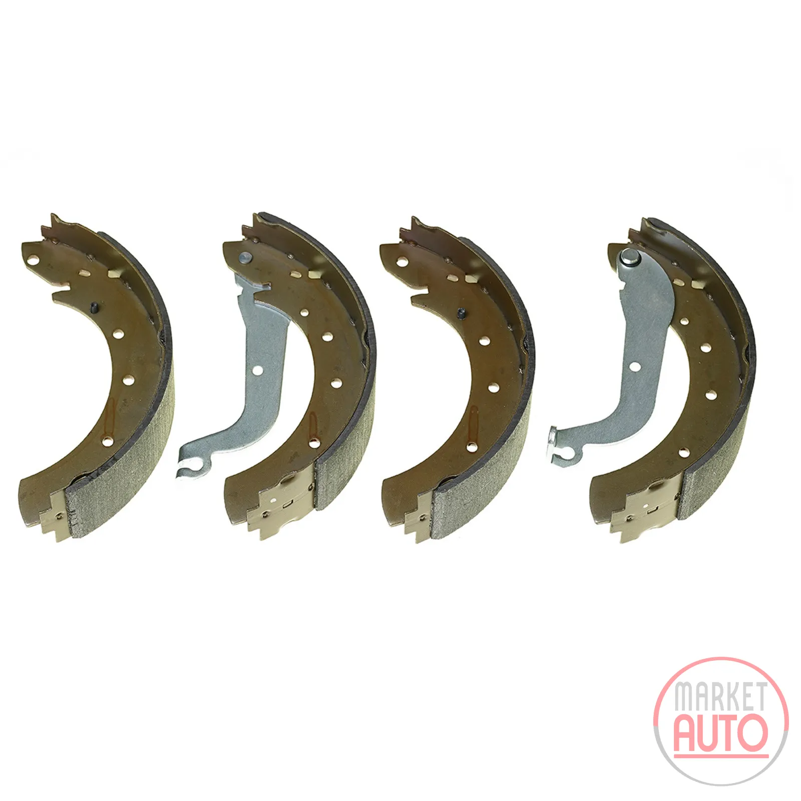 Brake shoe set (254 B=57mm)