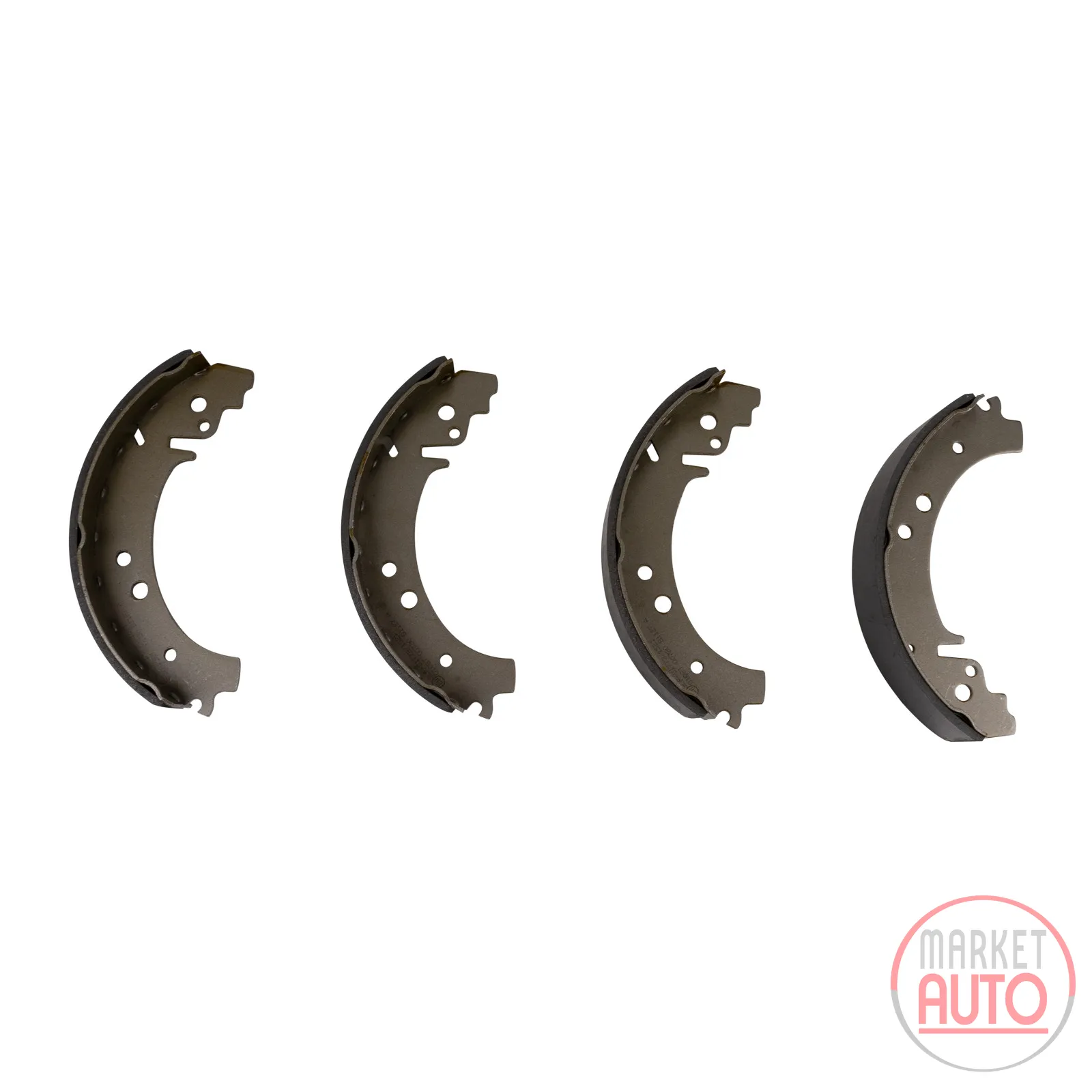 Rear brake shoe set