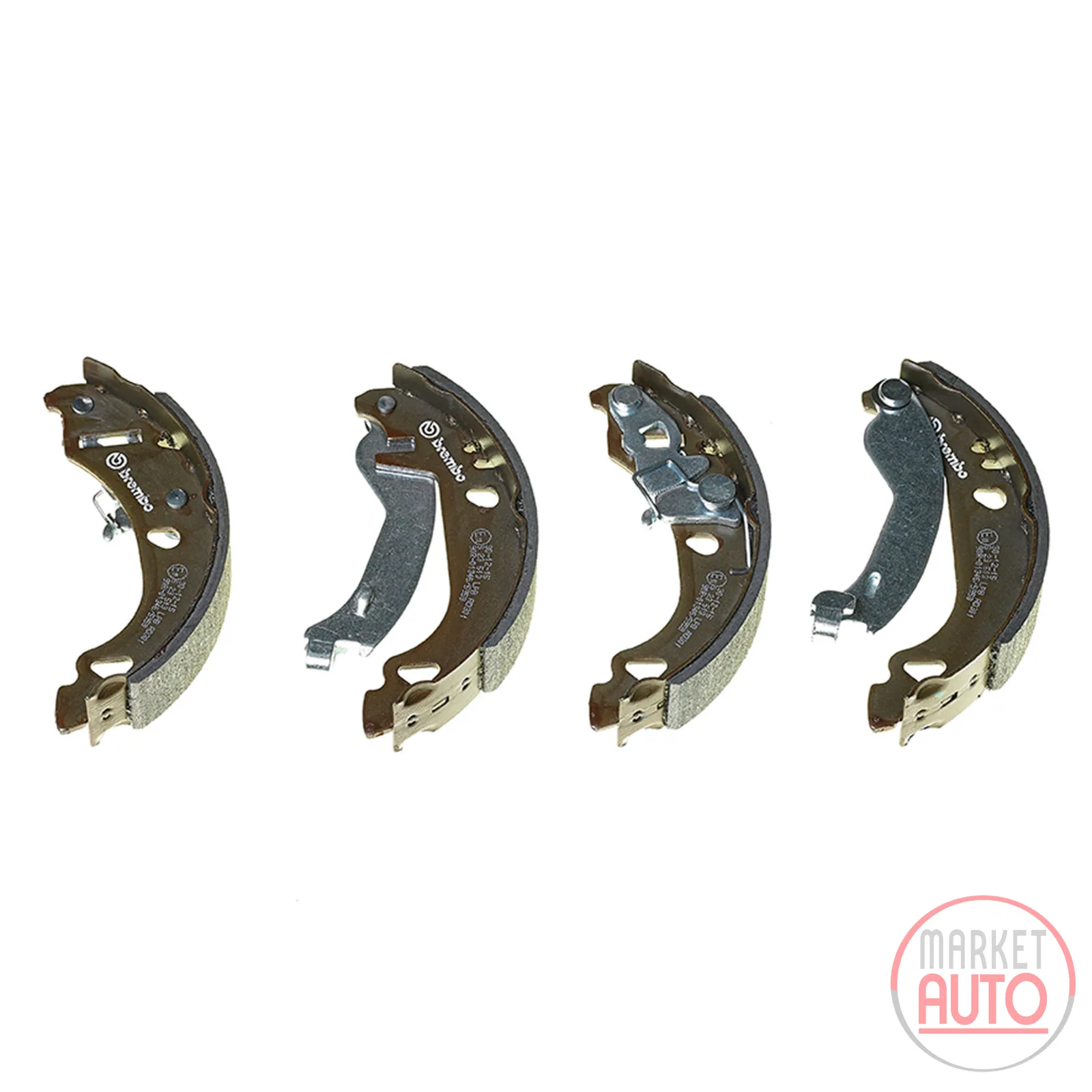 Rear brake shoe set