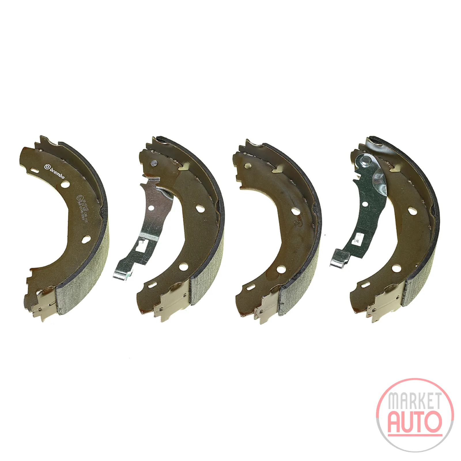 Brake shoe set rear 15 inch tires