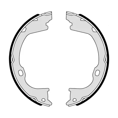Handbrake shoe set