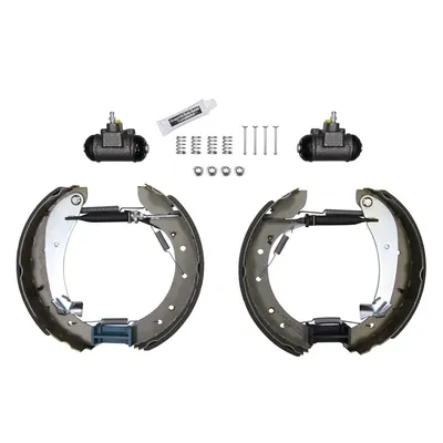 Rear brake shoe set (kit) large brake