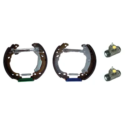 Rear brake shoes (kit) pre-assembled + ABS