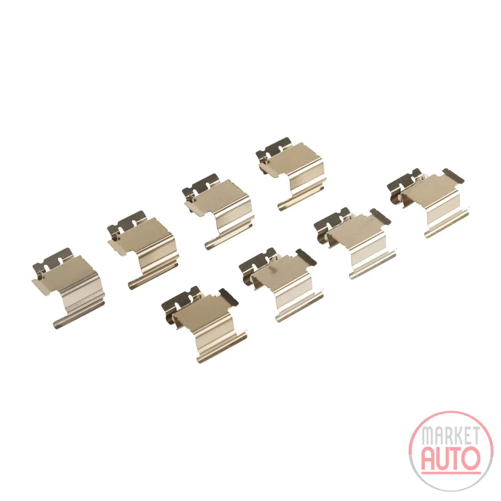 8X clamp for brake pads front + rear