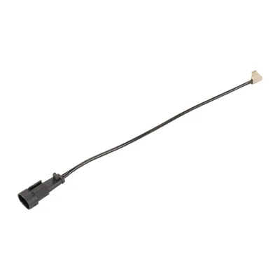 Warning cable contact brake pad wear