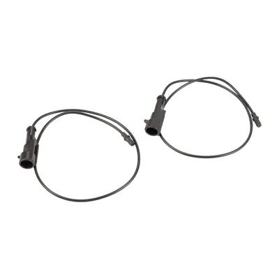 Warning cable contact brake pad wear
