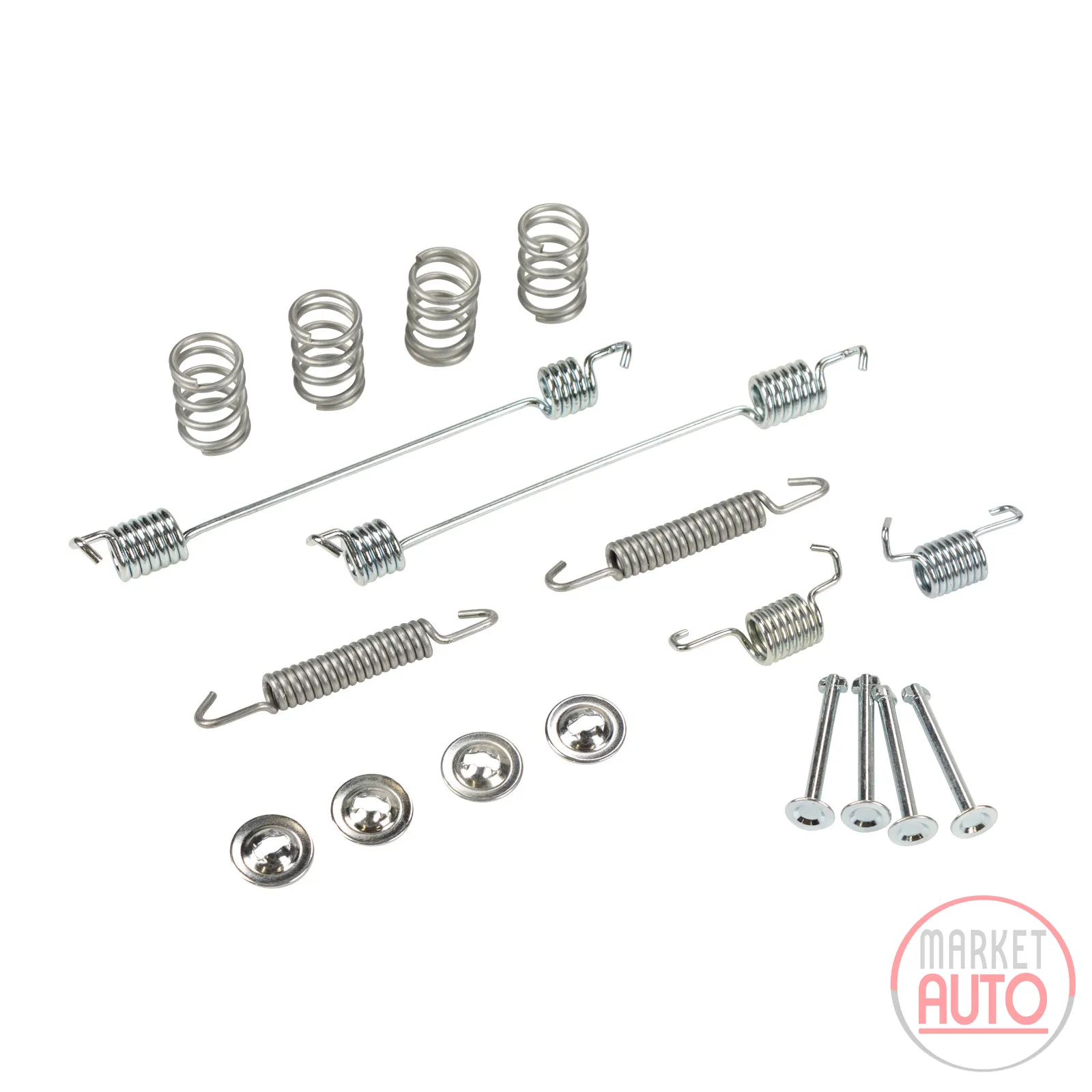 Spring set for drum brake