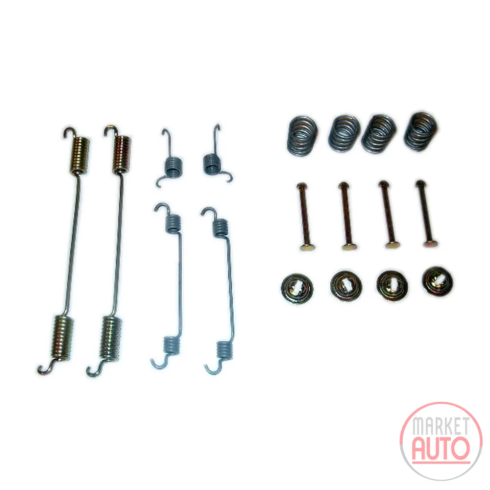 Brake shoe retaining spring set