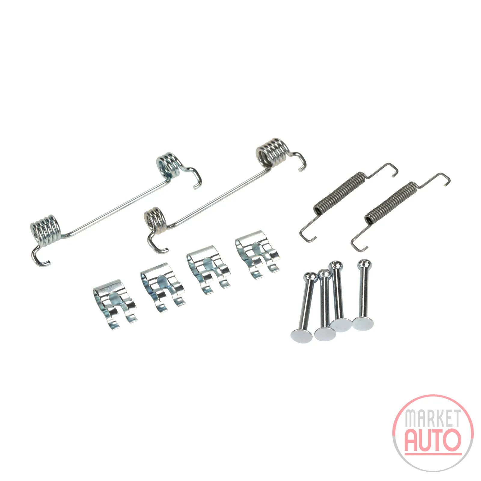 Brake shoe retaining spring set