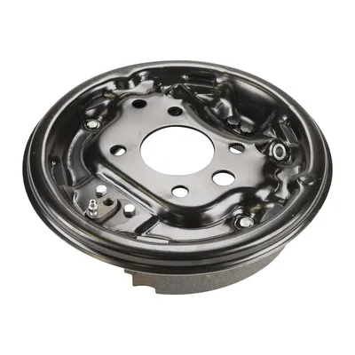 Anchor plate right pre-assembled with wheel brake cylinder 27 mm