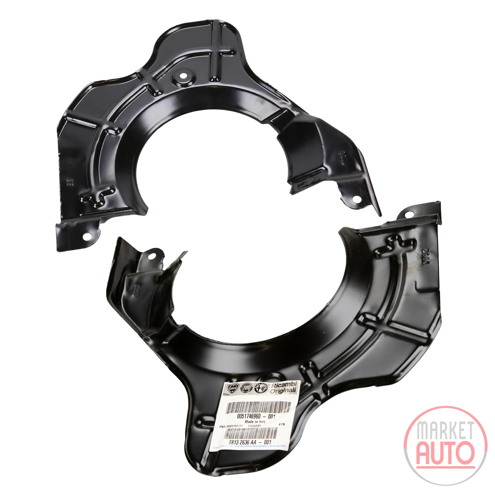 Anchor plate set front right + left