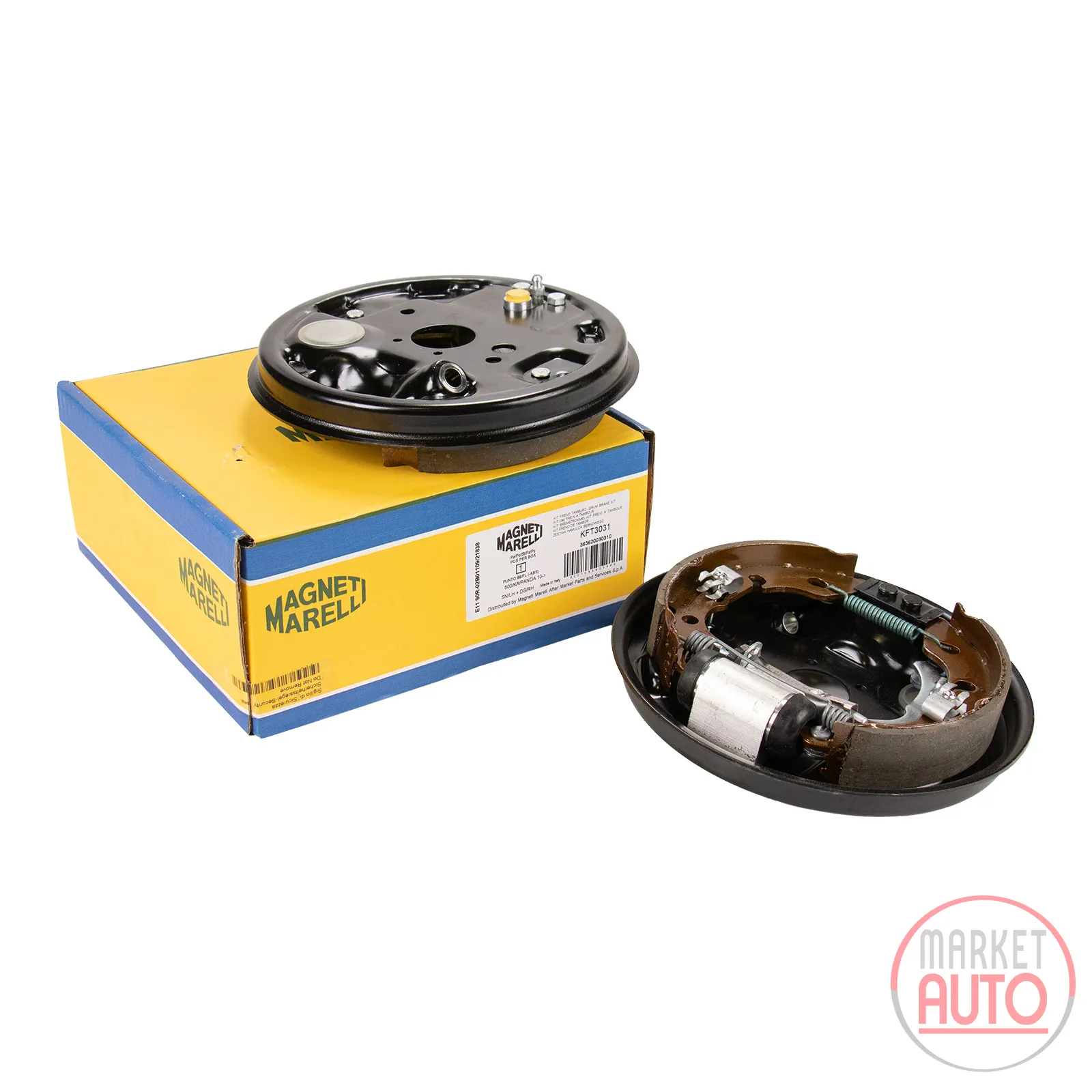 Brake kit pre-assembled on anchor plates Magneti Marelli