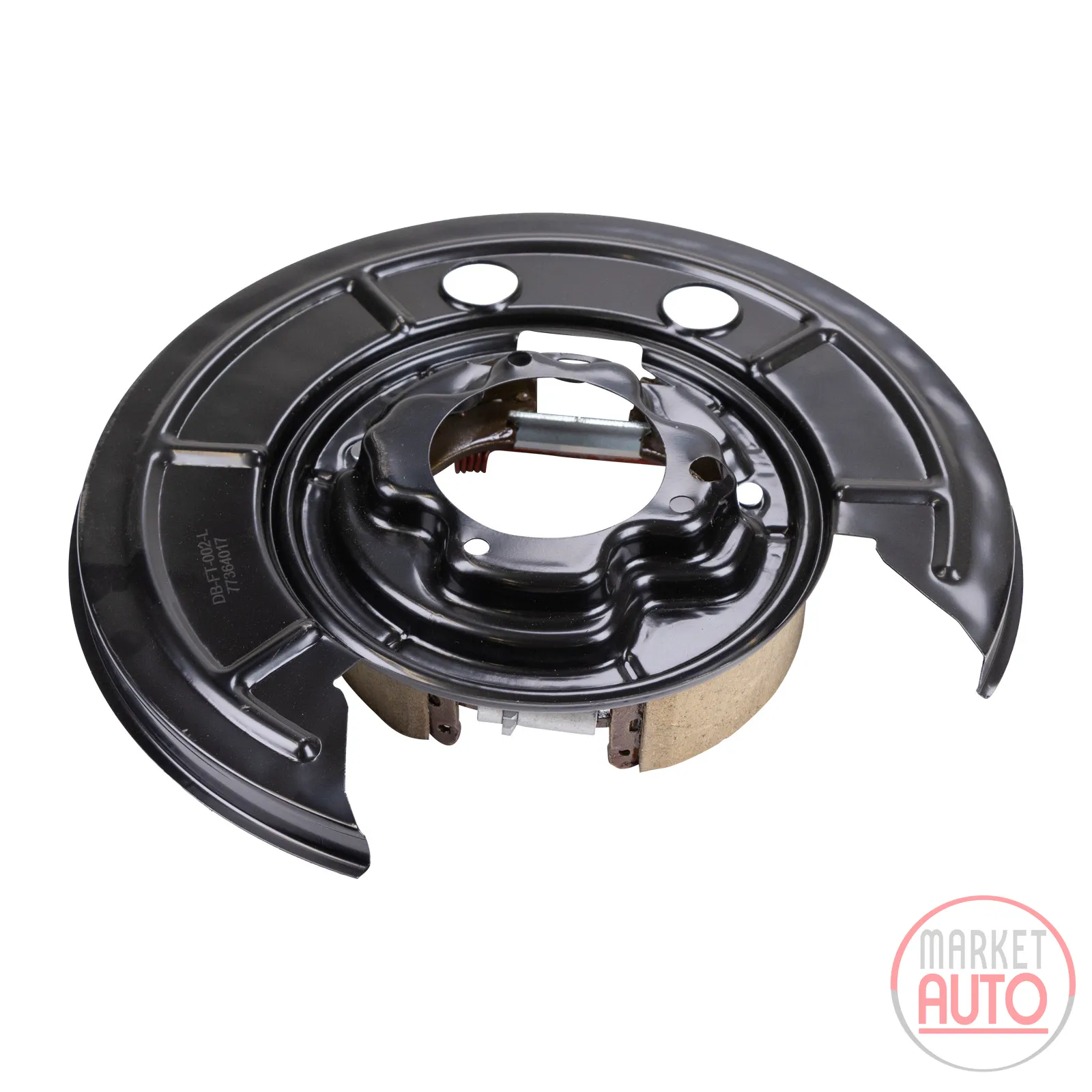 Brake kit pre-assembled on anchor plates left