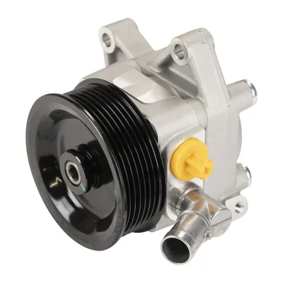 Power steering pump with wheel