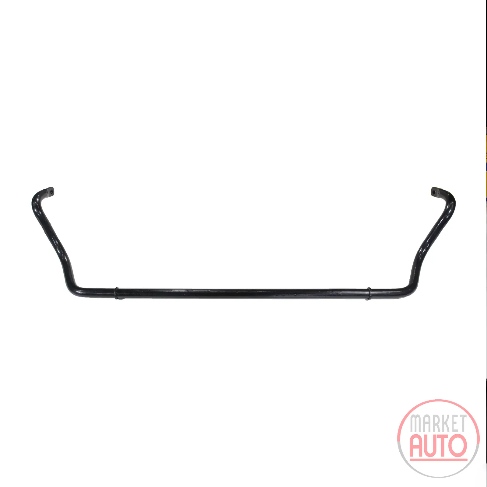 Stabilizer torsion bar spring without rubber bushings