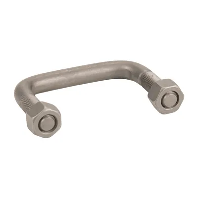 Mounting bracket leaf spring 10/14 Q with nuts