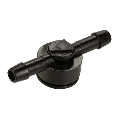 Connector with valve washhead