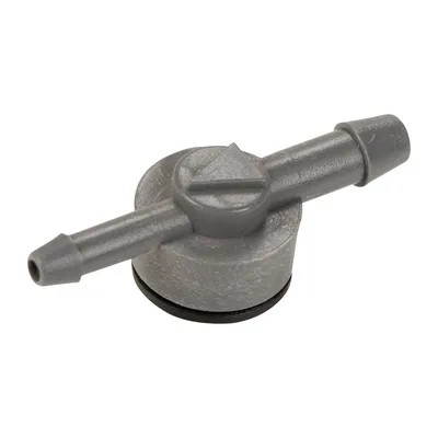 Connector with valve washhead