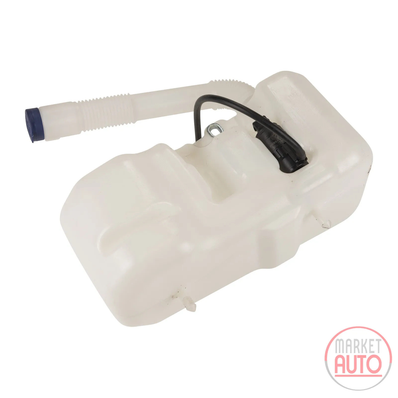 Windscreen washer reservoir with pump