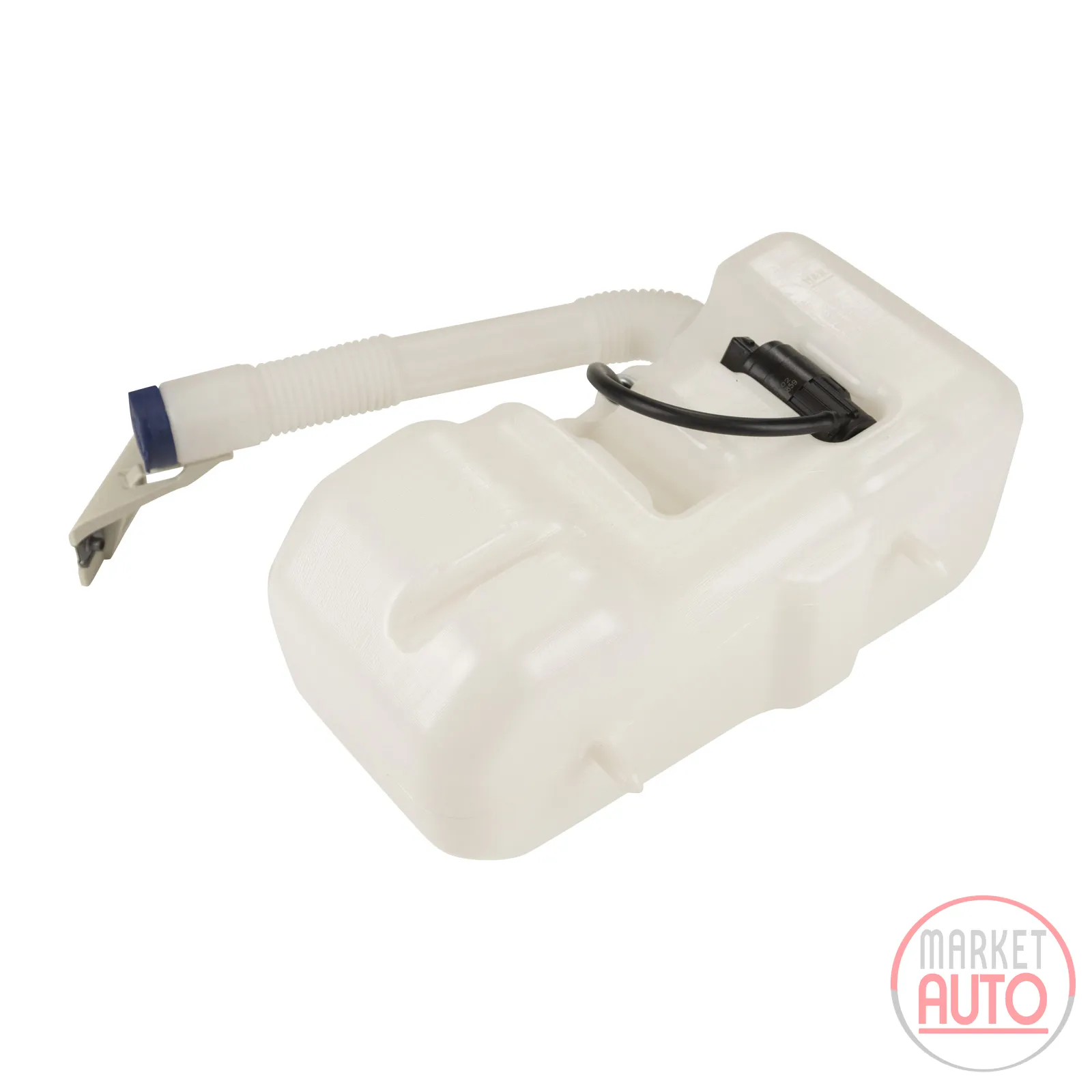 Windscreen washer reservoir with pump