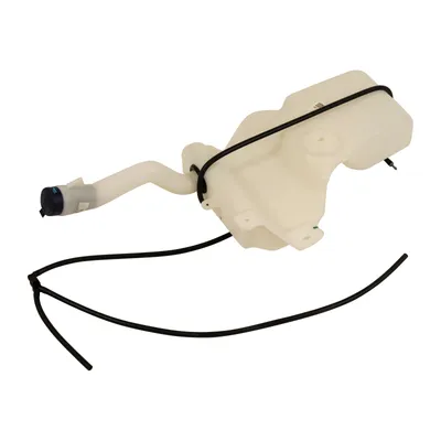Windscreen washer reservoir with pump