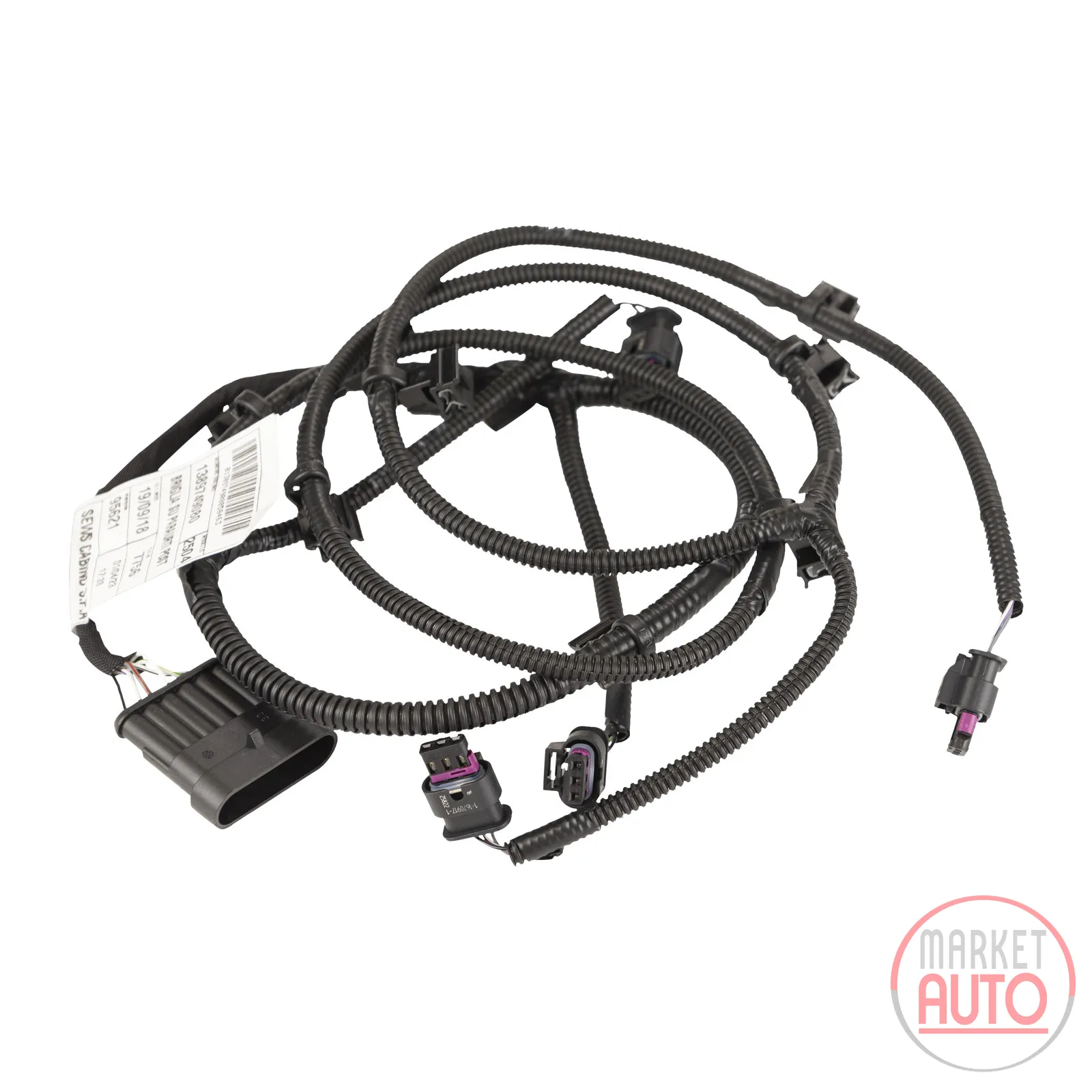 Wiring harness for rear parking sensors