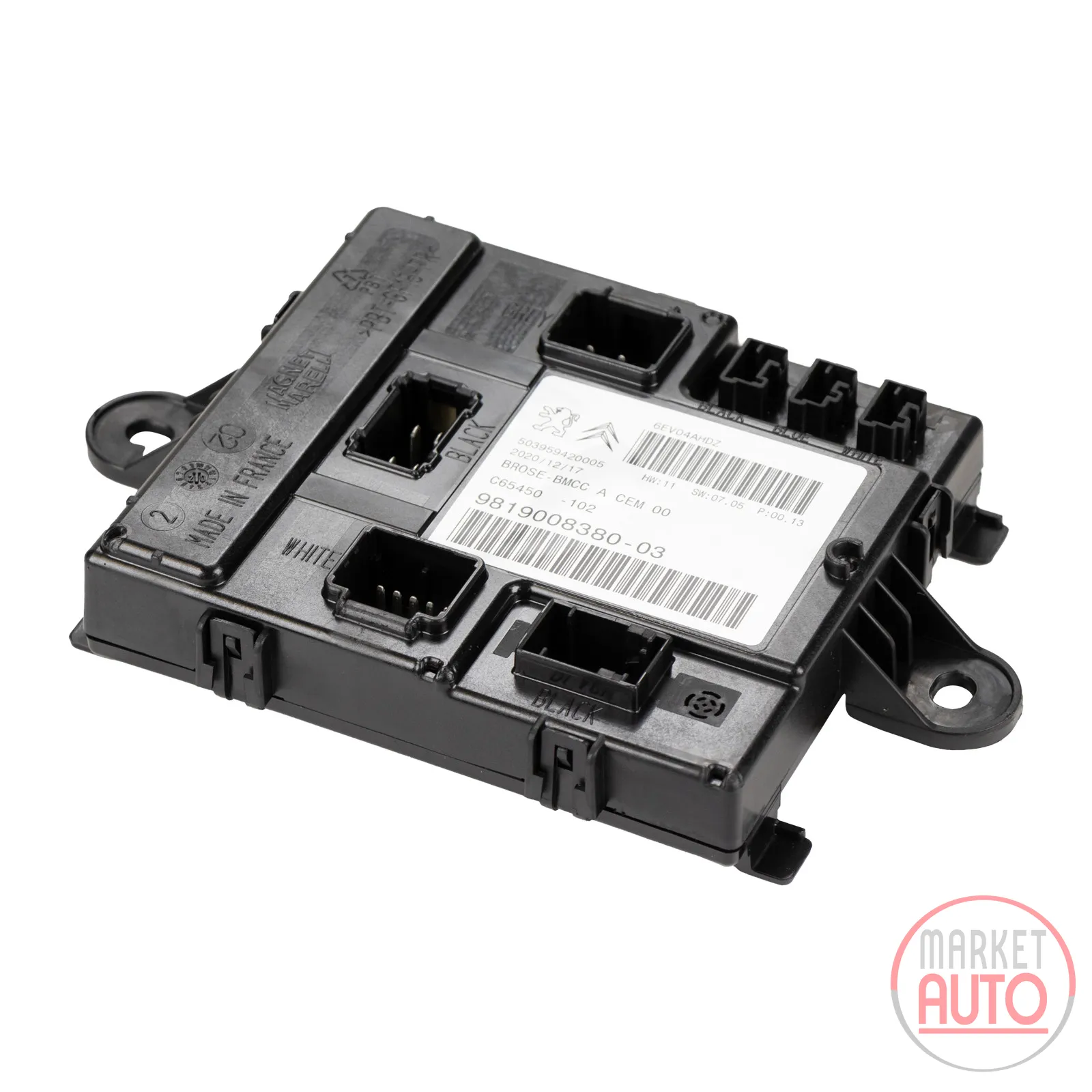 Control unit, actuator for the tailgate
