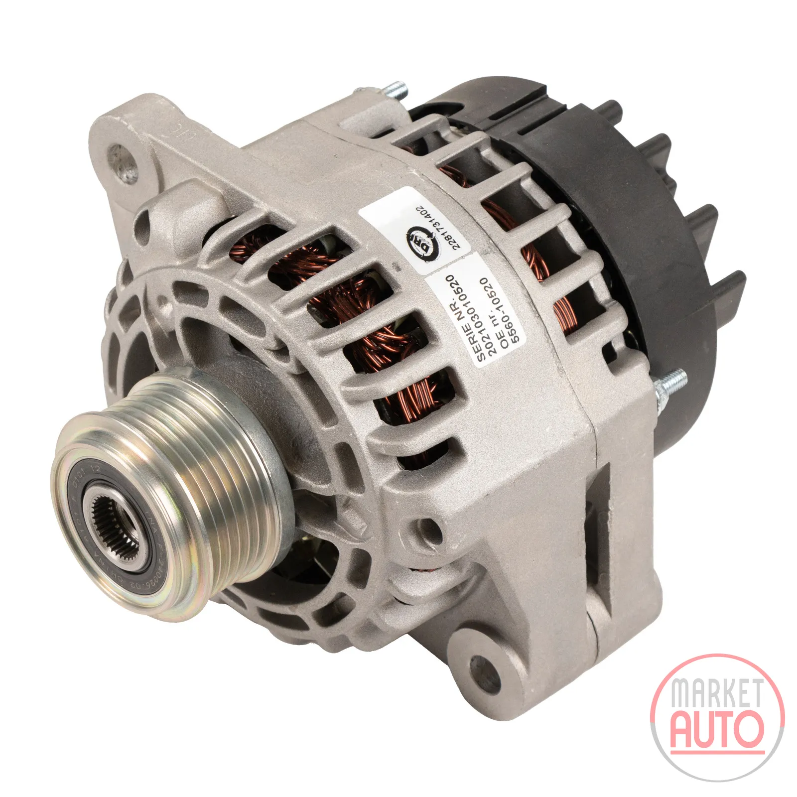 Alternator AT 130 A 6-groove belt
