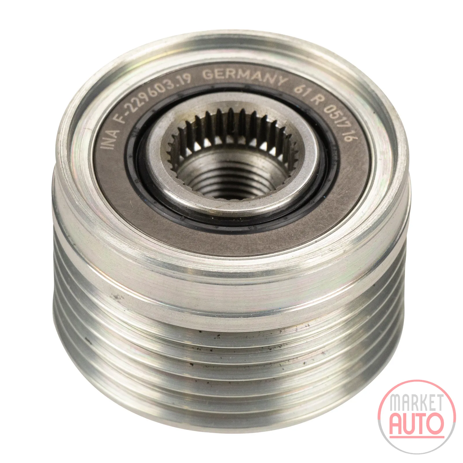 Freewheel alternator D1=17D2=54,2H=32