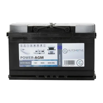 Battery POWER-AGM construction battery 80AH 800A